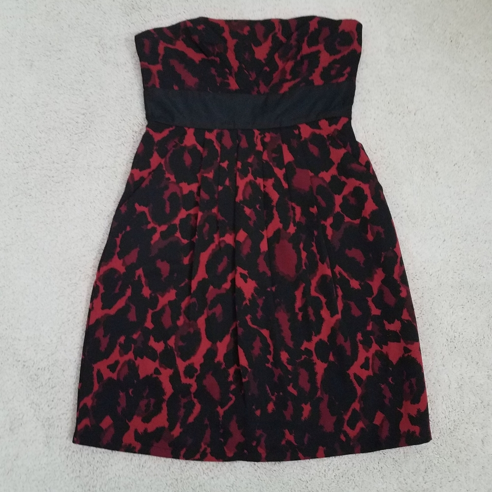 johnny martin strapless dress zip up
